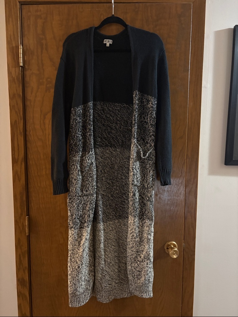Open-Front Duster Extra Long Cardigan Sweater